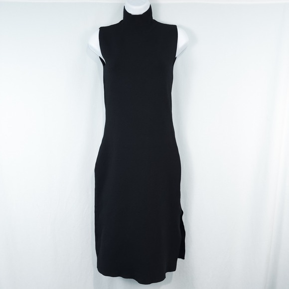 House of Harlow 1960 Dresses & Skirts - House of Harlow 1960 Sleeveless‎ Mock Neck Knit Midi Dress XS Black Minimalist